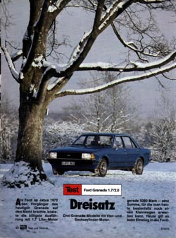 Vergleich V4 und 2x V6 von 1978